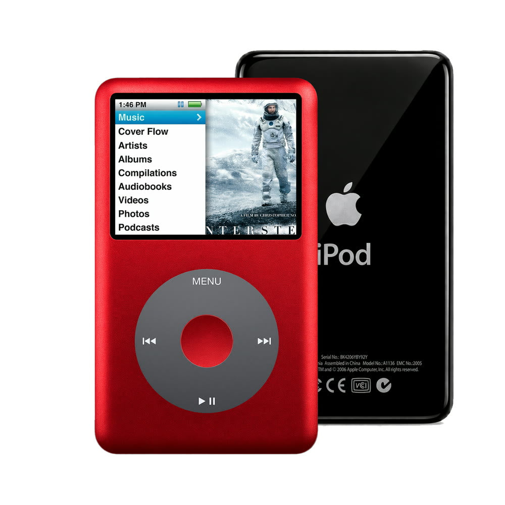 Red Refurbished iPod Classic 7th Gen